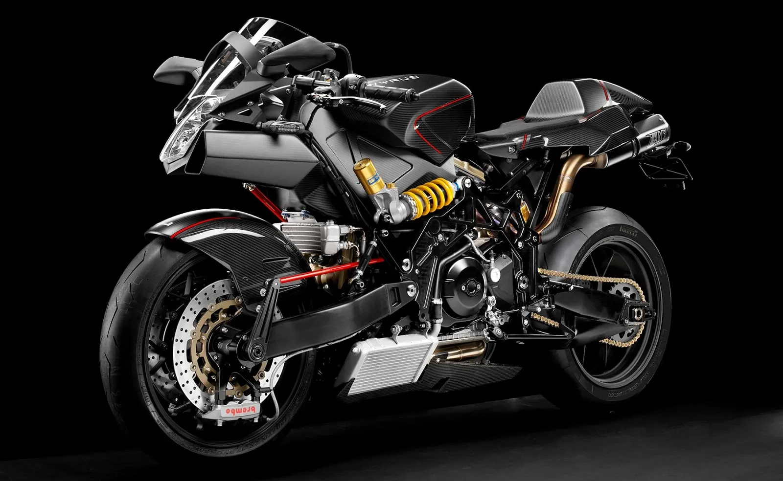 Vyrus 987 C3 4V: 159 кг, двигатель Ducati 1098R и ступичное рулевое управление Vyrus 987 C3 4V: 159 кг, двигатель Ducati 1098R и ступичное рулевое управление