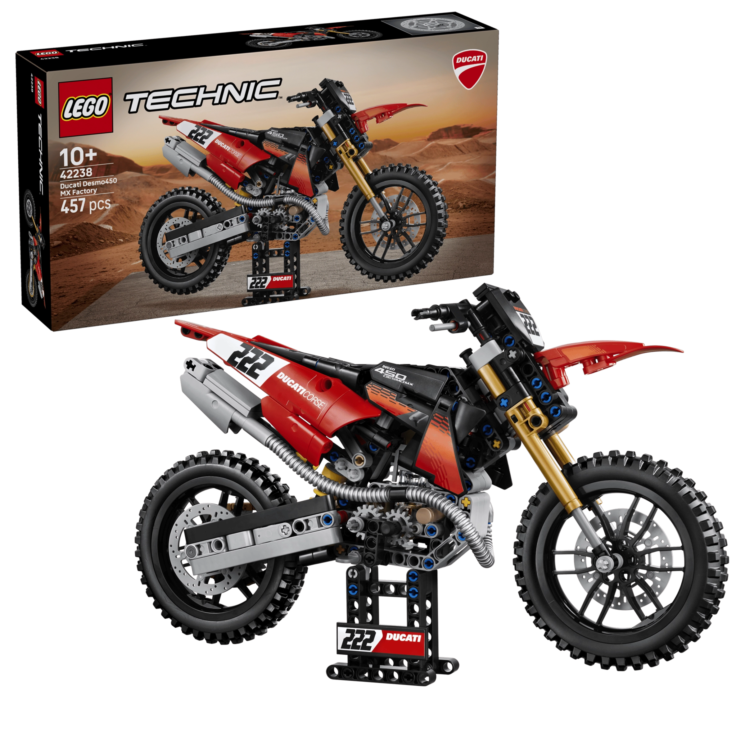 Ducati и LEGO выпустили набор Technic с кроссовым Desmo450 MX Factory